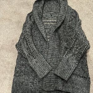 Express black/grey knit sweater